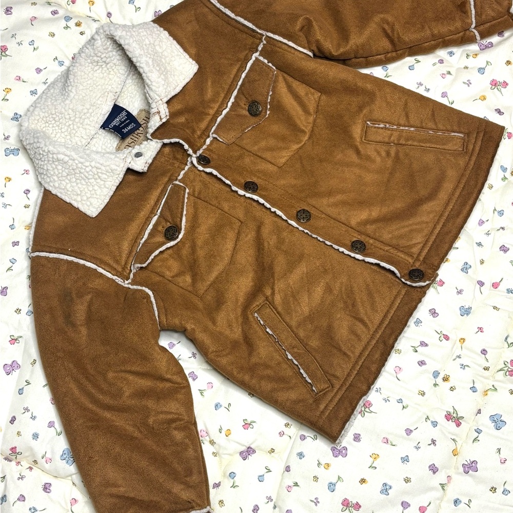 OshKosh B'gosh Tan Sherpa-Lined Jacket